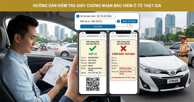 Hướng Dẫn Cách Tra Cứu Bảo Hiểm Ô Tô Thật Giả Chính Xác Nhất (T8/2026) Hướng Dẫn Cách Tra Cứu Bảo Hiểm Ô Tô Thật Giả Chính Xác Nhất (T8/2026)